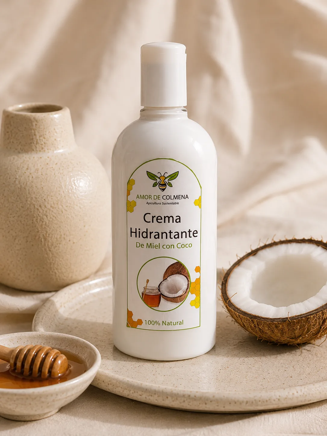 Crema Hidratante de Miel y Coco