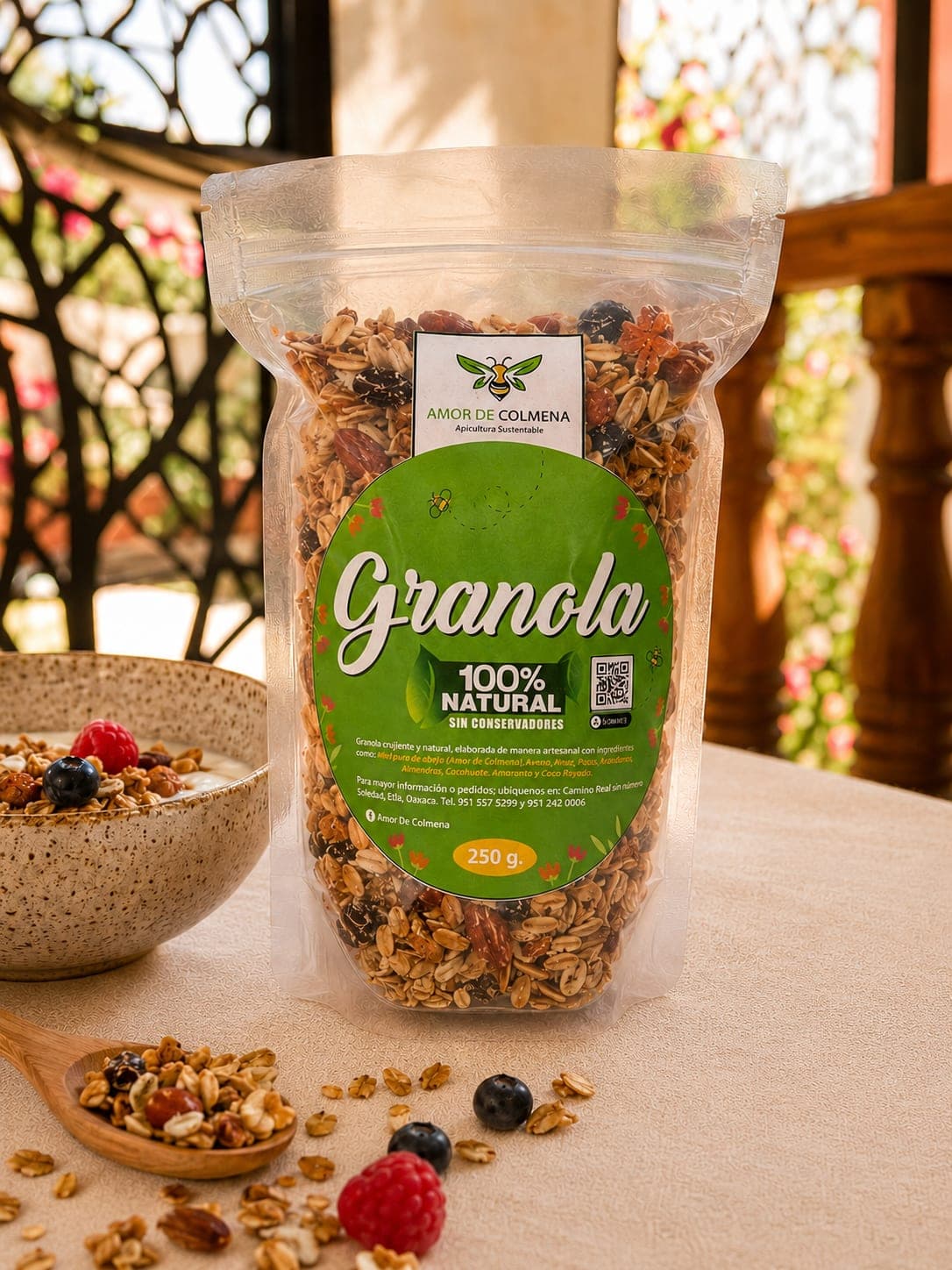 Granola Artesanal con Miel de Abeja 250g