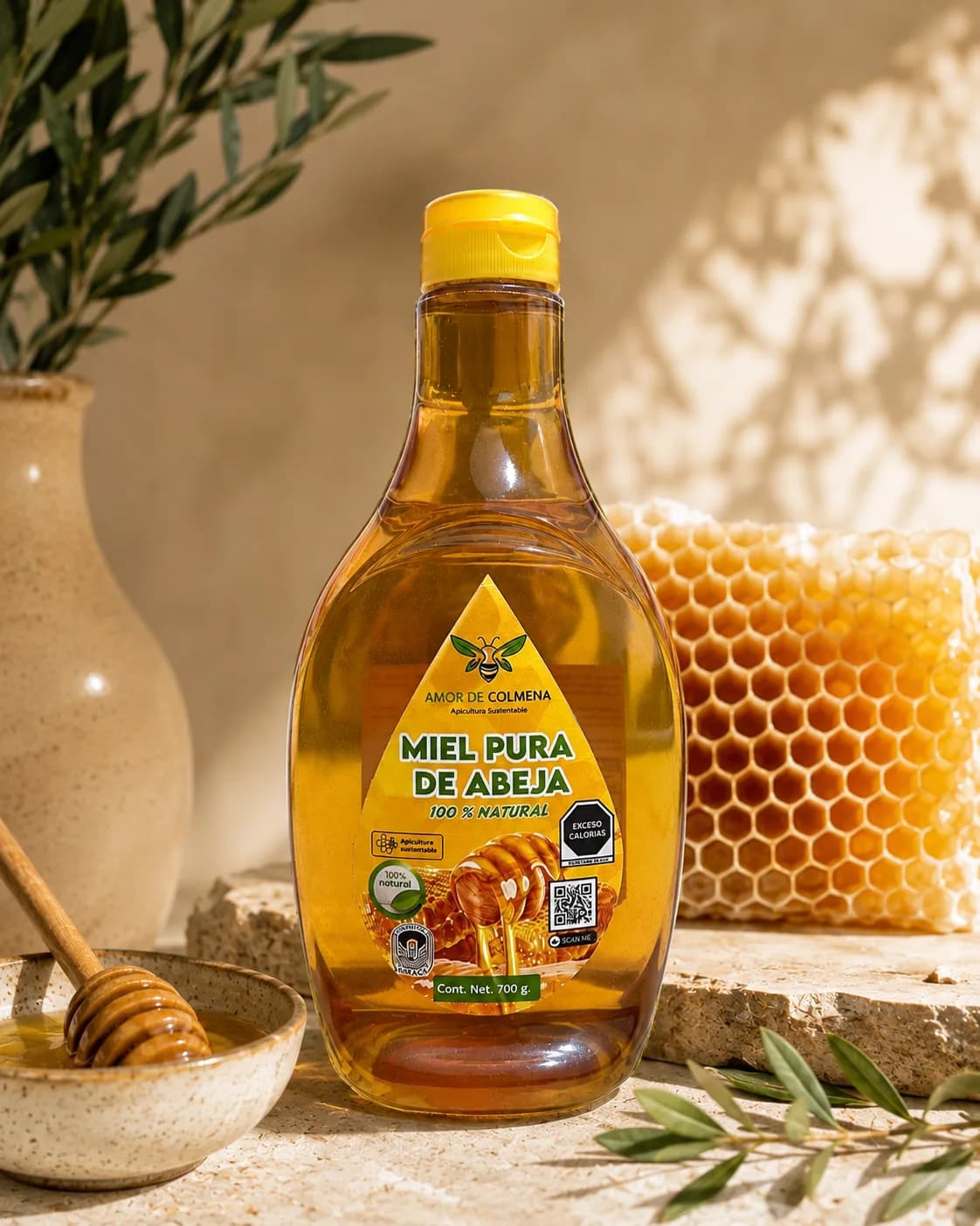 Miel pura de abeja 700 g