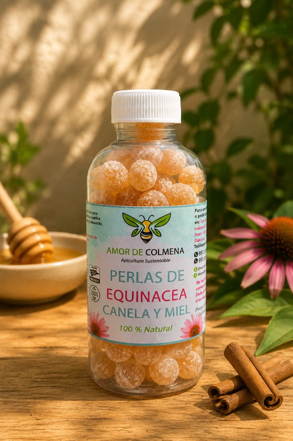 Perlas de Equinácea, Canela y Miel
