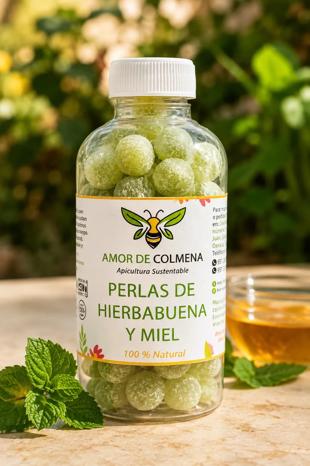 Perlas de Hierbabuena y Miel