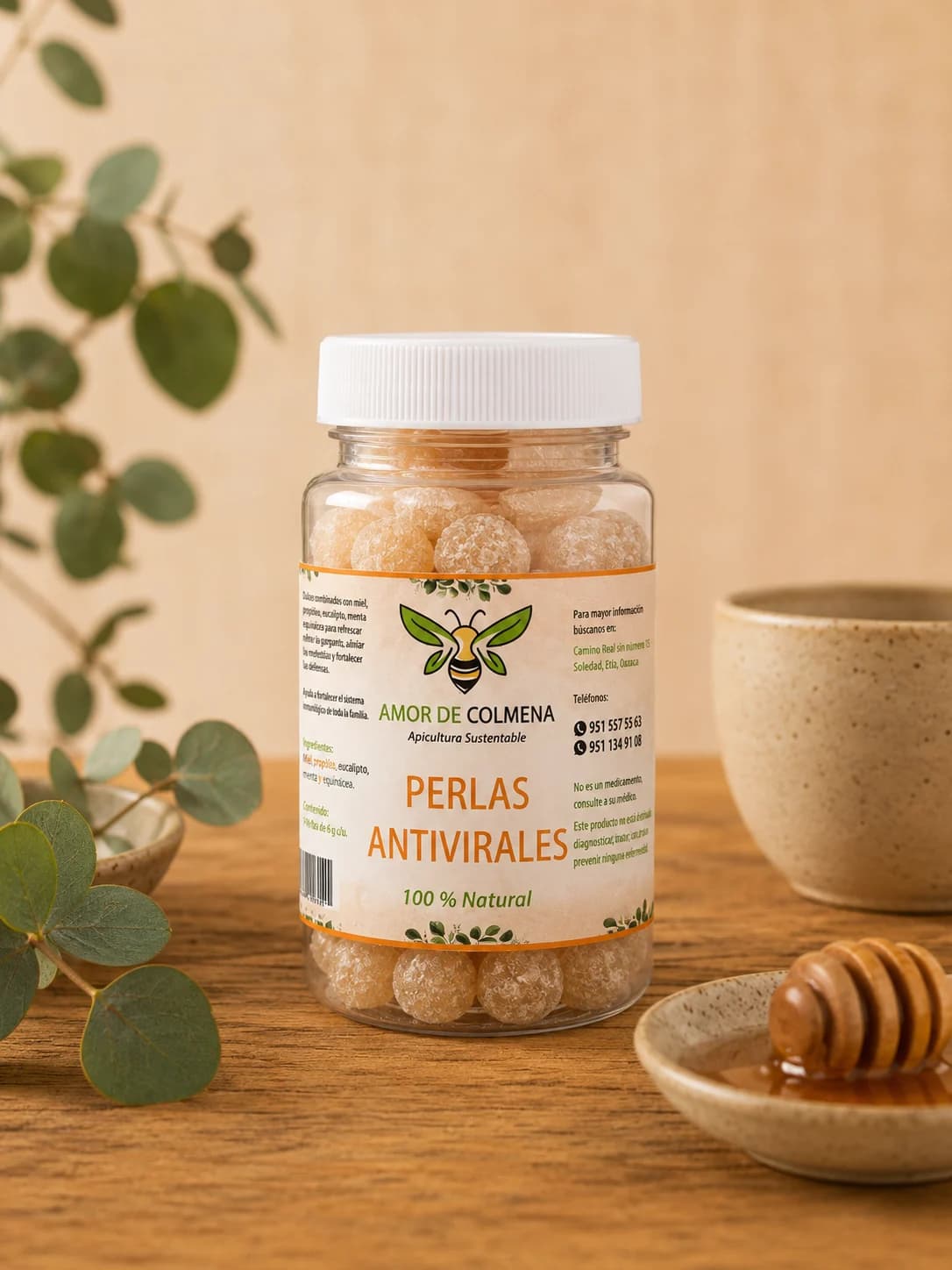 Perlas Antivirales con Propóleo y Miel (Baby)