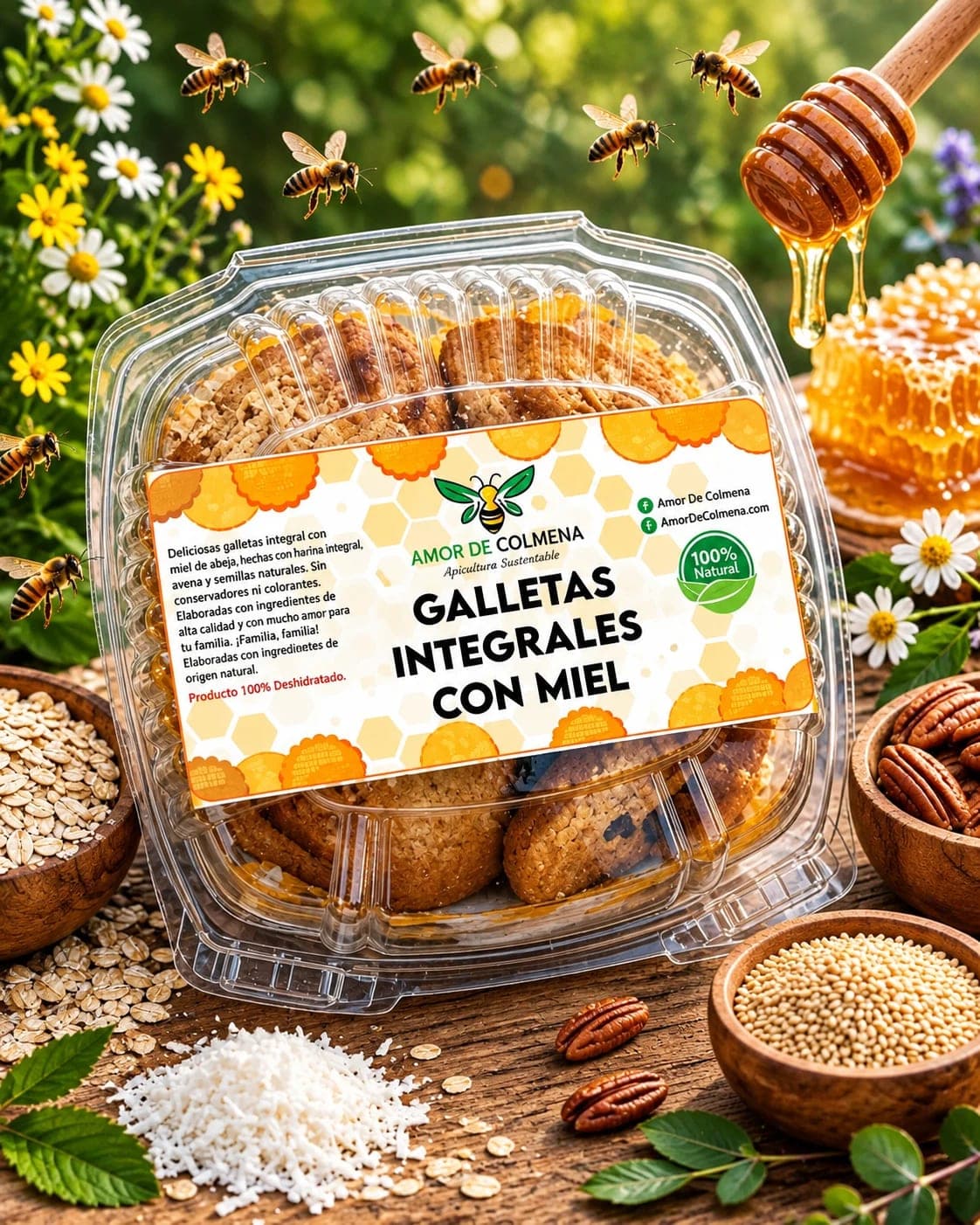 Galletas Integrales con Miel (caja)