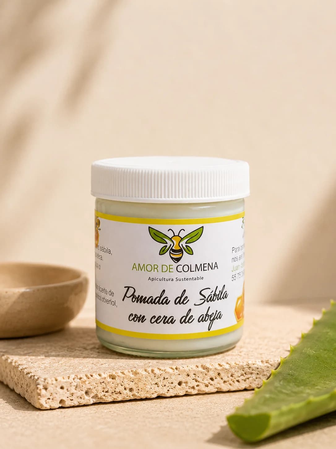 Pomada de Sábila con Cera de Abeja